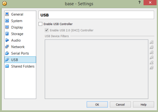 Configurare avansată, USB